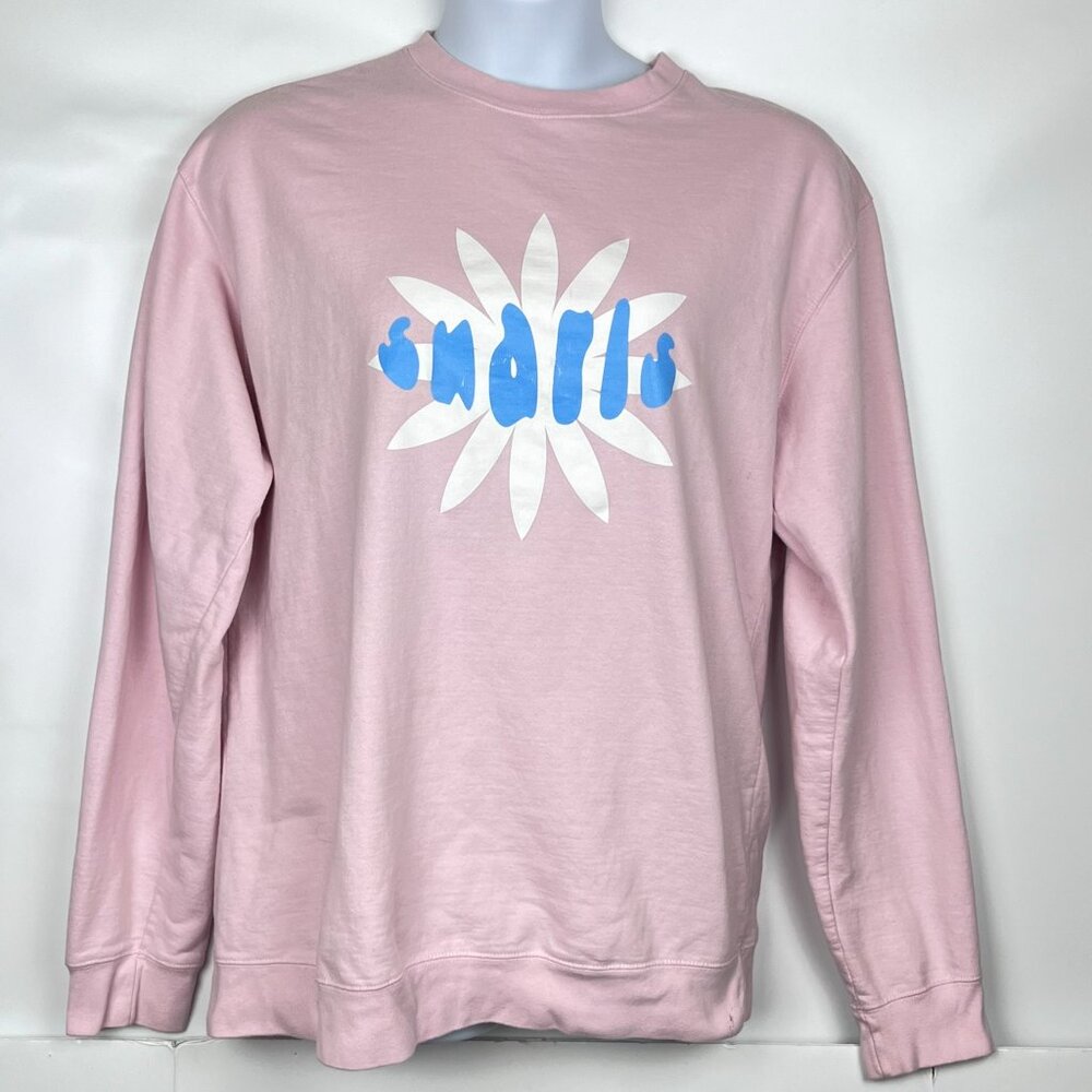 Pink Sweatshirt 2XL Cotton Blend SNARLS Band Logo Crewneck READ